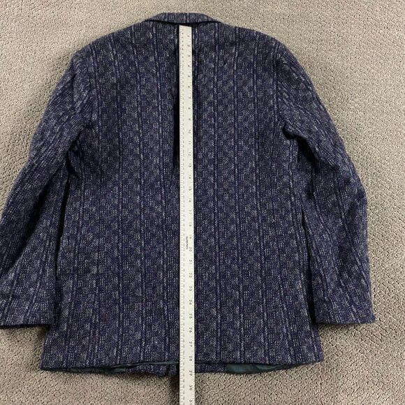 NWT Vintage Night Moves Ciattl Blazer Sport Coat Men's 38S Purple Short - Picture 14 of 15